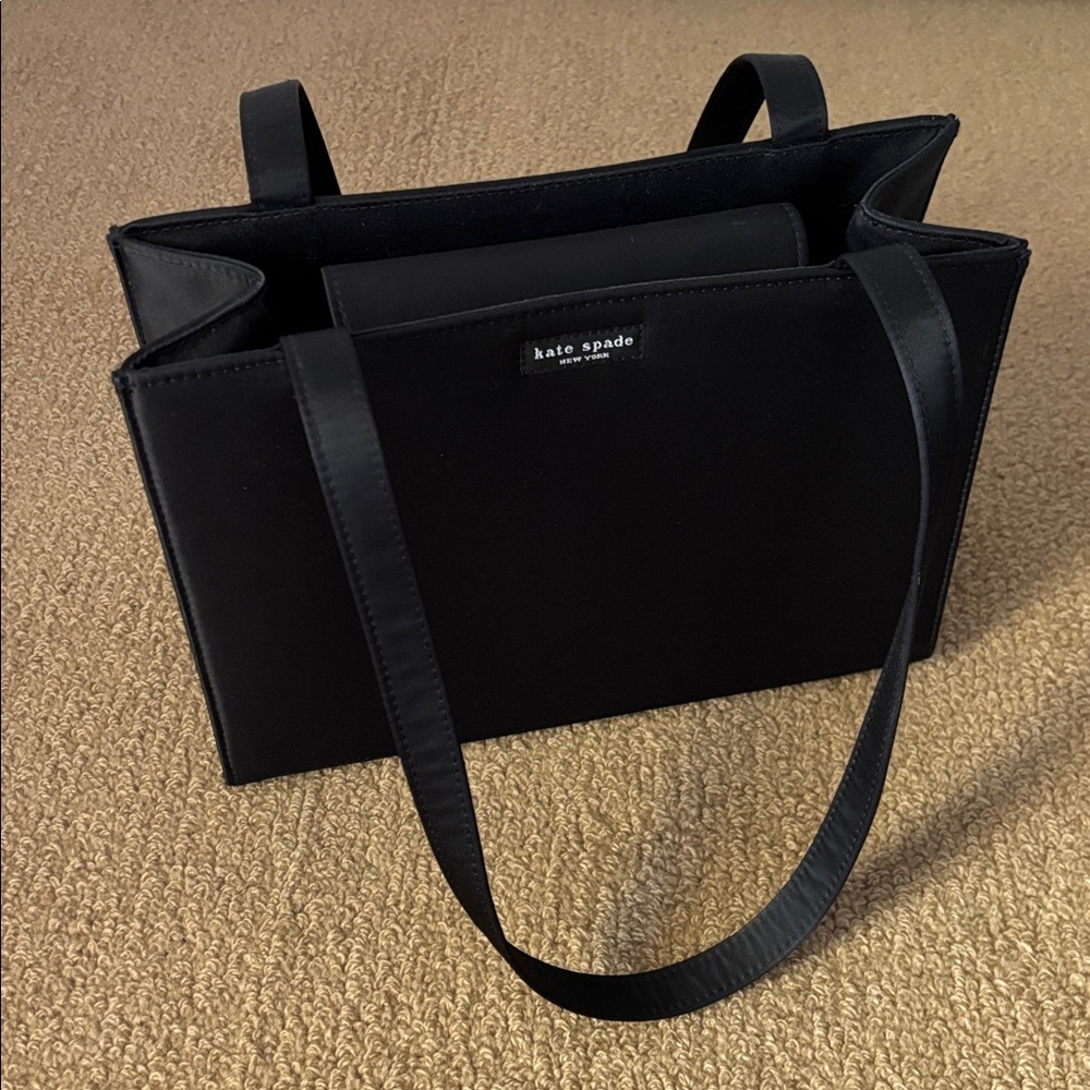 Kate Spade Black Nylon Classic Shoulder Tote